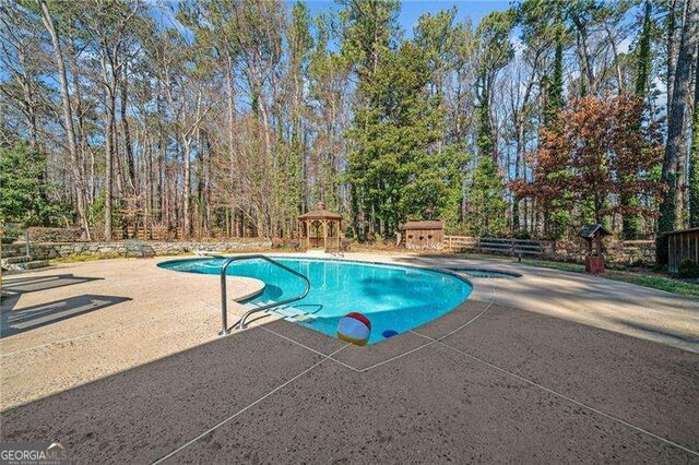 view of pool with a patio