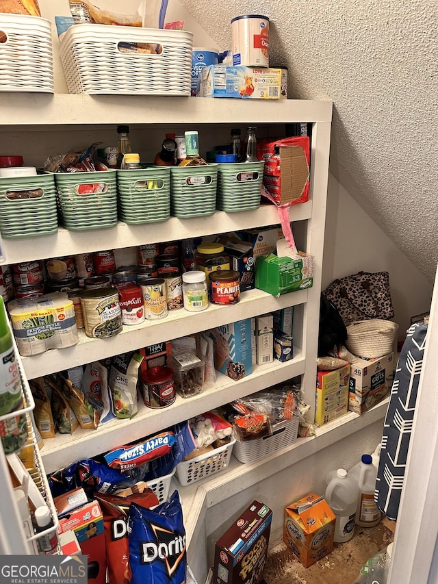 view of pantry