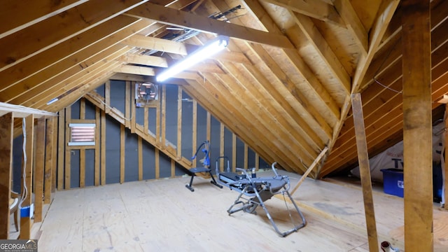 view of attic