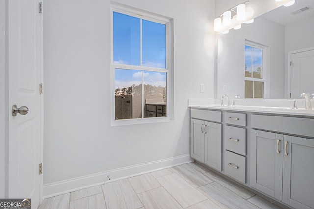 bathroom featuring vanity