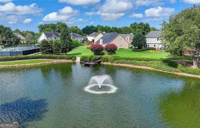 view of water feature