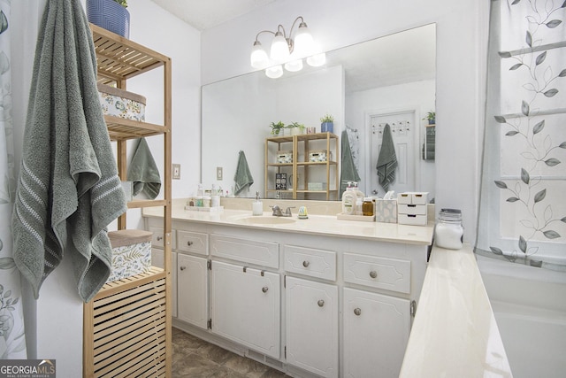 bathroom featuring vanity