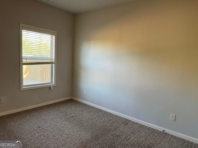 view of carpeted empty room