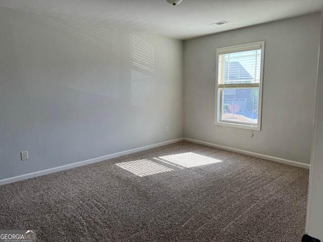 view of carpeted empty room