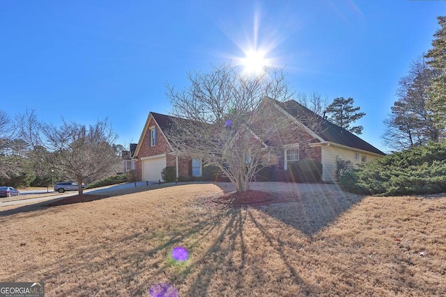 front of property featuring a garage