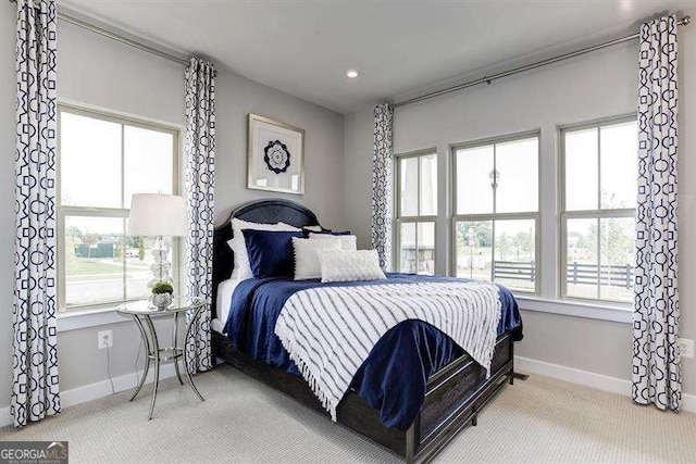 bedroom with carpet flooring