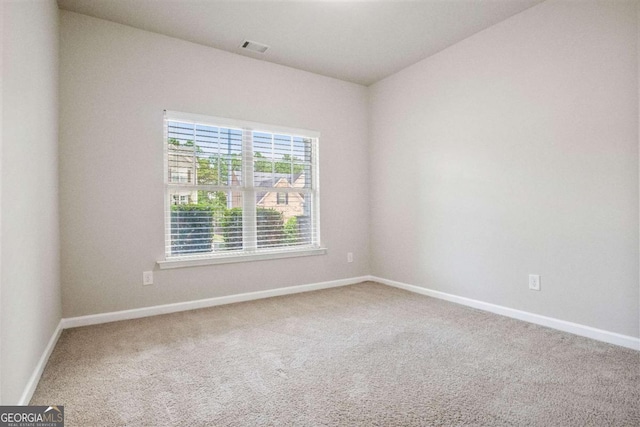 view of carpeted empty room