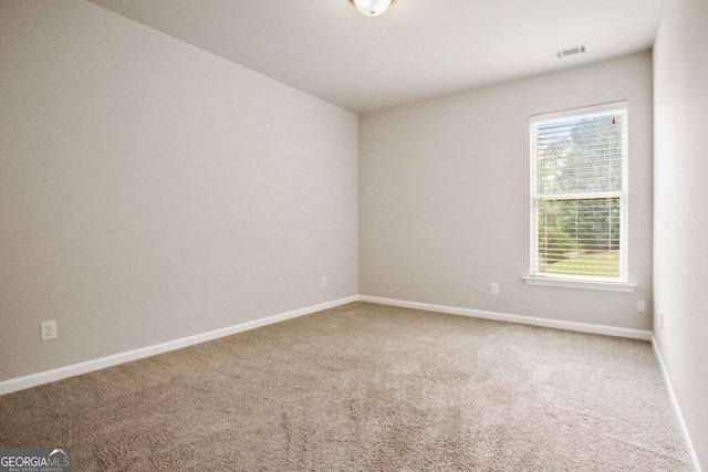 view of carpeted empty room