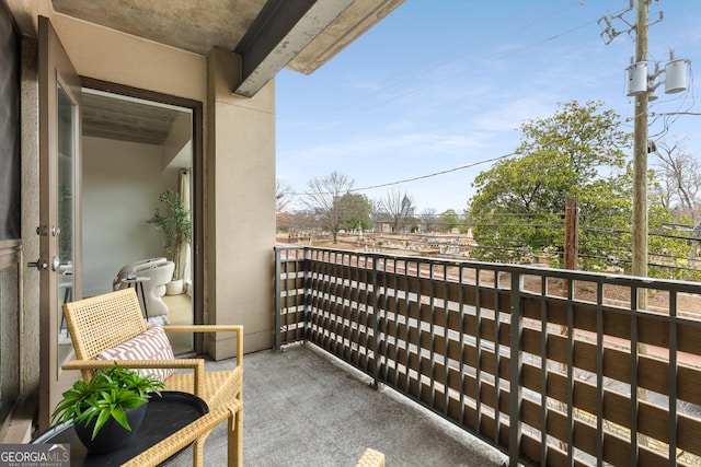 view of balcony