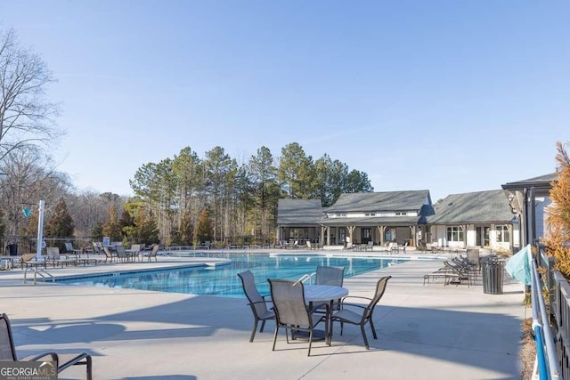 view of pool with a patio area