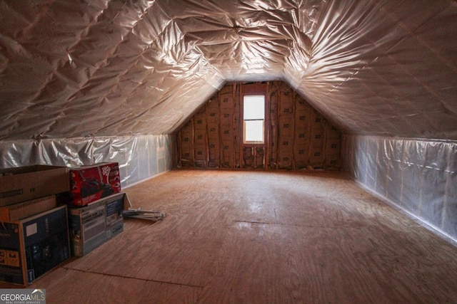 additional living space with lofted ceiling