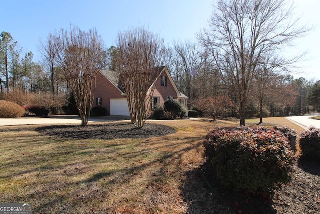 view of home's exterior featuring a yard