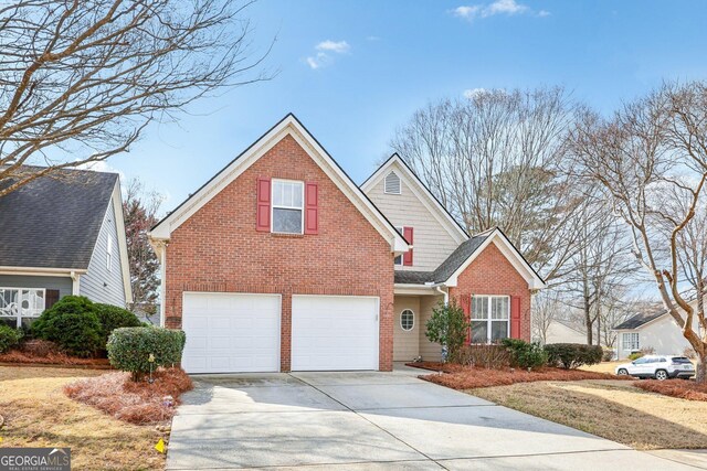 front of property featuring a garage