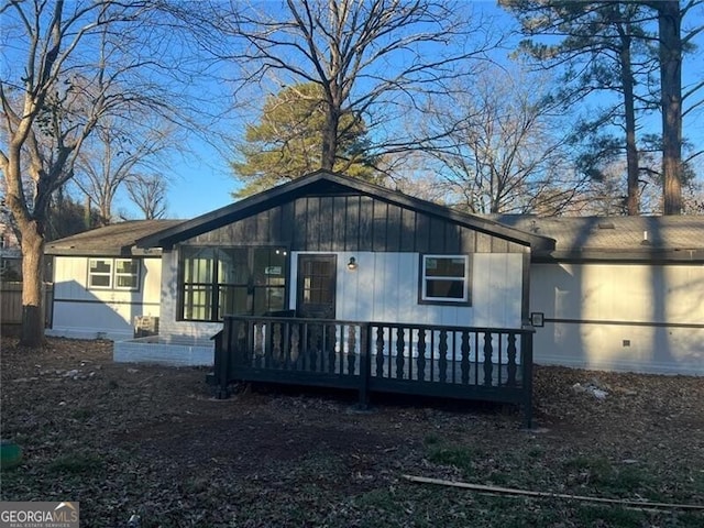 view of back of property