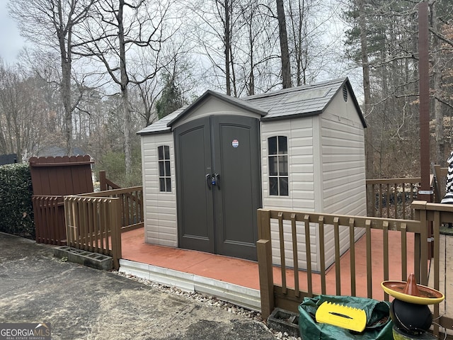 view of outbuilding