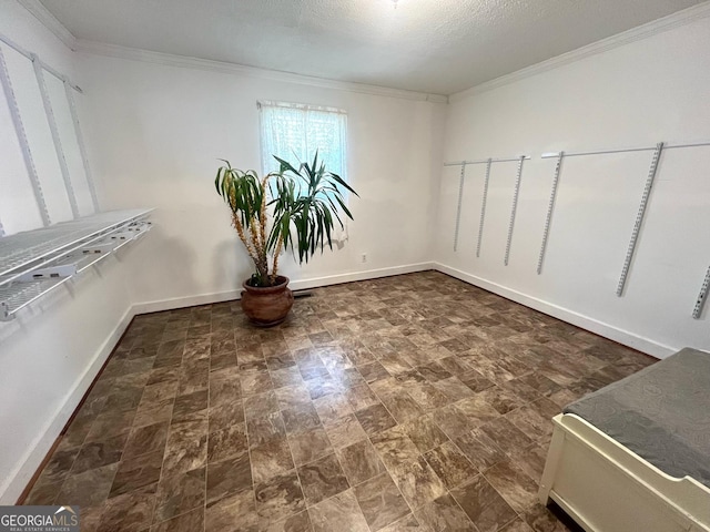 interior space featuring ornamental molding