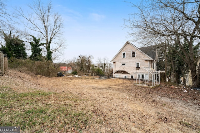 view of side of property