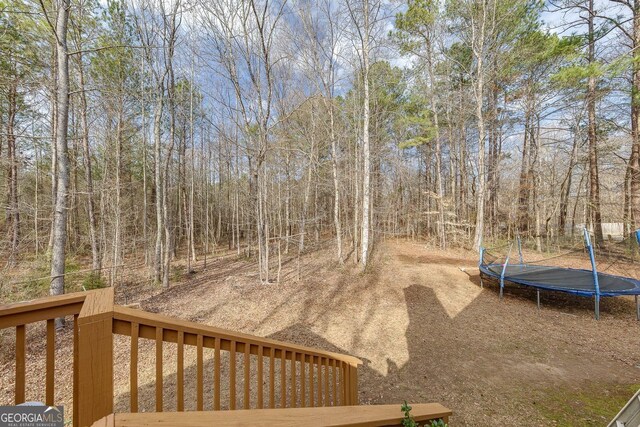5833 Westerling Pl, Powder Springs, GA 30127 - view of yard with a trampoline