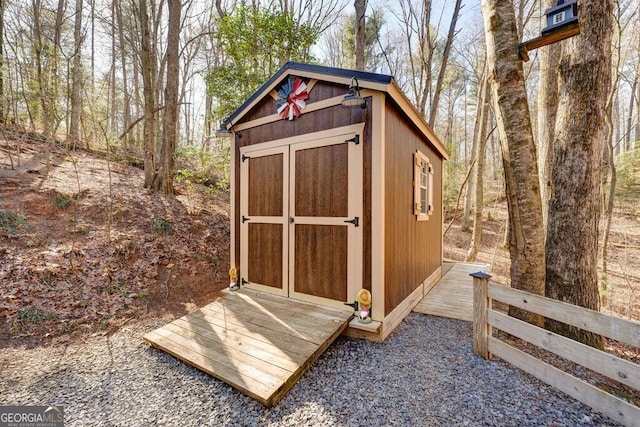 view of outbuilding