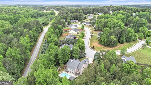 2753 Jubilee Ter, Bethlehem, GA 30620 - aerial view of property's location featuring a heavily wooded area and nearby suburban area