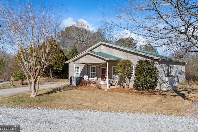 bungalow-style house featuring a porch