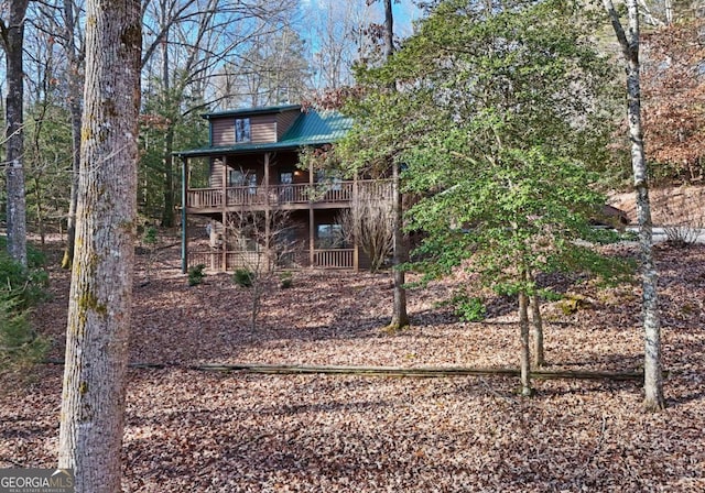 view of rear view of house