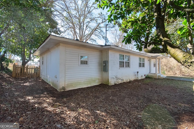 view of back of property