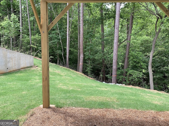 7406 Grand Reunion Dr, Hoschton, GA 30548 - view of green lawn with a wooded view