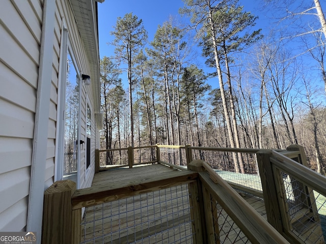 view of wooden terrace