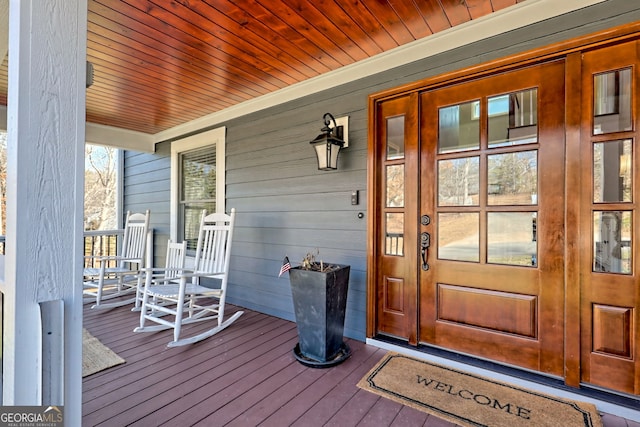520 Long View Dr, Hiawassee, GA 30546 - entrance to property featuring covered porch and french doors