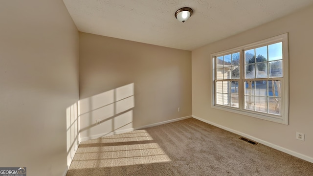 spare room with light colored carpet