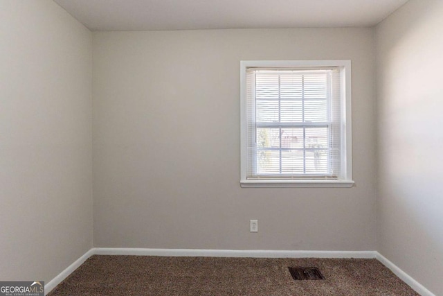 view of carpeted empty room