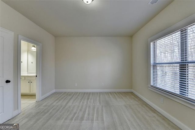 view of carpeted empty room