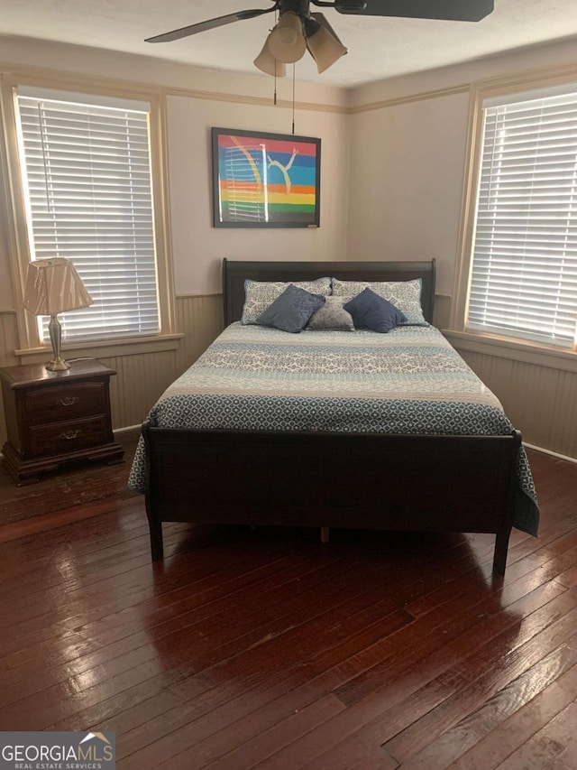 1102 Phillips St, Augusta, GA 30901 - bedroom featuring hardwood / wood-style flooring and ceiling fan