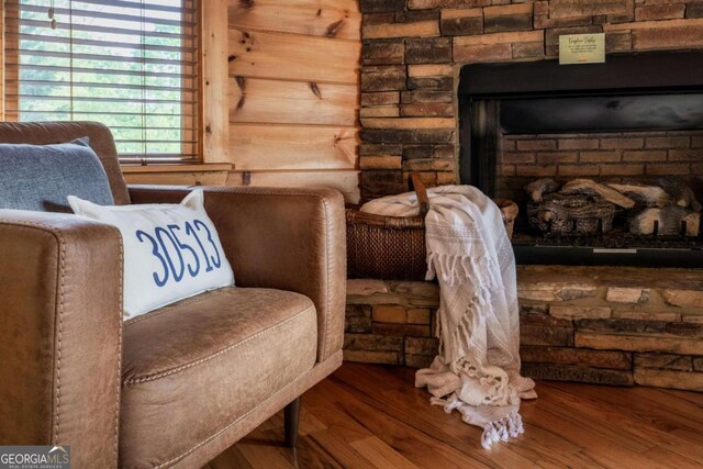 273 Deer Crest Hts, Blue Ridge, GA 30513 - sitting room featuring hardwood / wood-style flooring