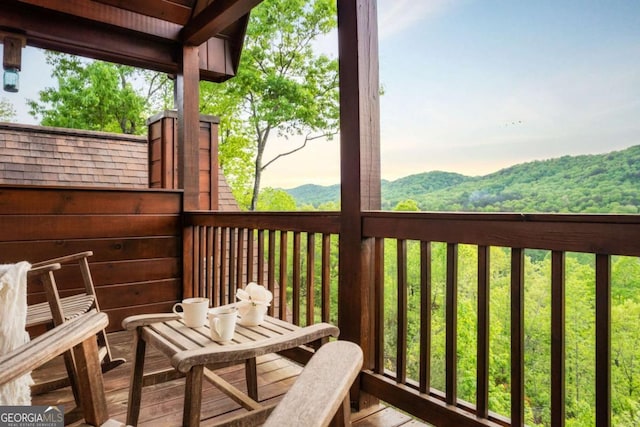 273 Deer Crest Hts, Blue Ridge, GA 30513 - deck with a mountain view