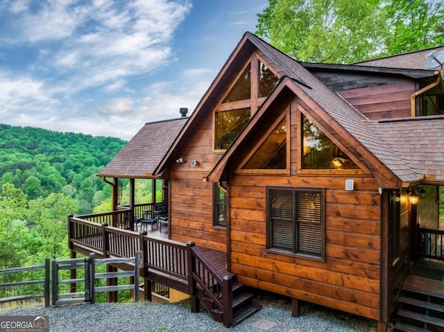 273 Deer Crest Hts, Blue Ridge, GA 30513 - view of rear view of house
