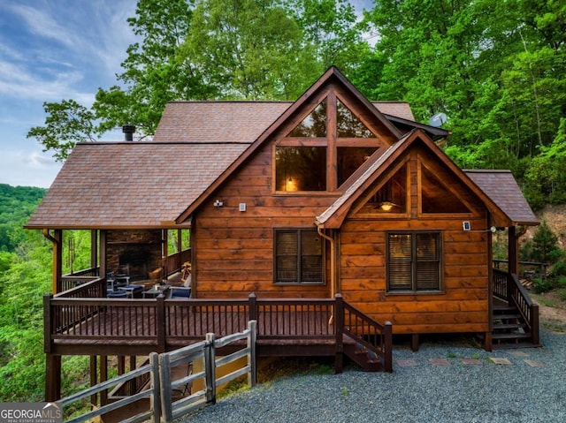 273 Deer Crest Hts, Blue Ridge, GA 30513 - view of back of house
