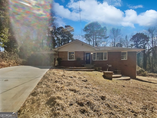 view of ranch-style house