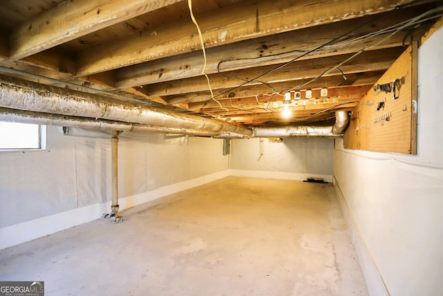 427 Oak Hill Dr, Trion, GA 30753 - below grade area featuring baseboards