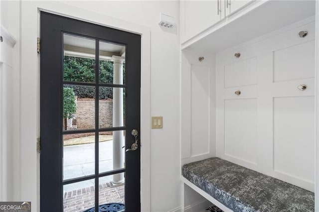 view of mudroom