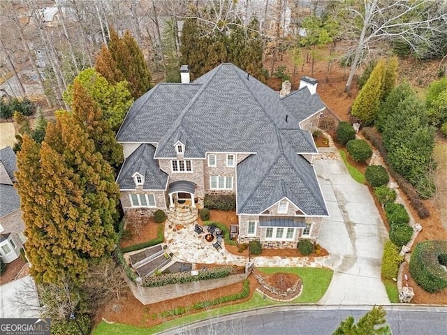 birds eye view of property