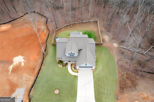 birds eye view of property