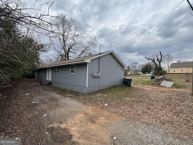 view of property exterior