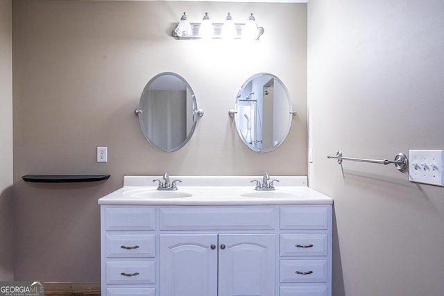 bathroom with vanity