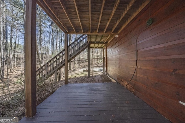 view of wooden terrace