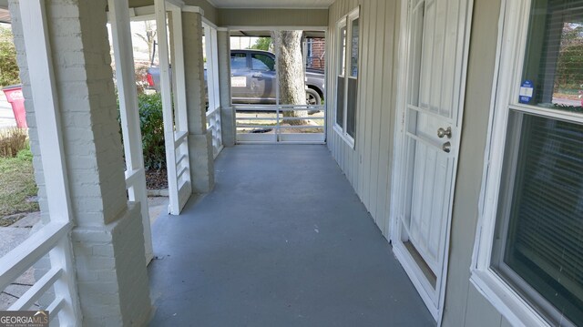 view of patio / terrace with a porch