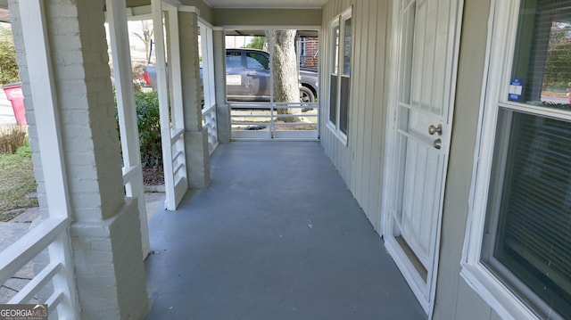 view of patio with covered porch