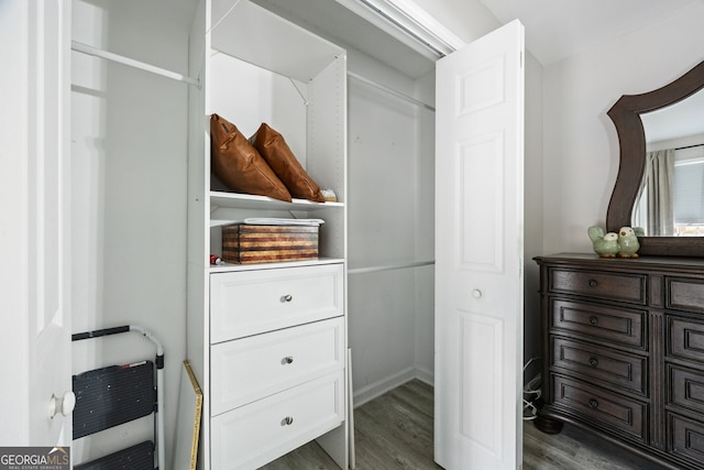 view of closet