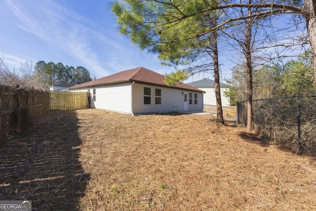 view of rear view of property